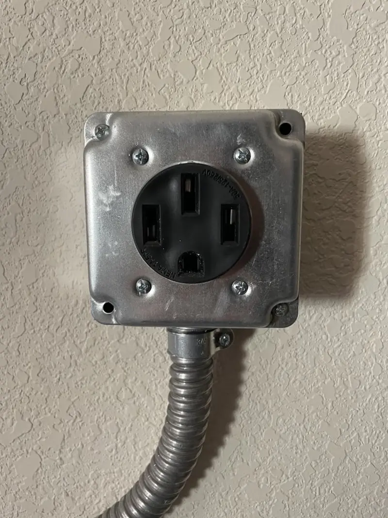 NEMA 14-50 outlet installed for Electrical Panel Upgrade in Boonville