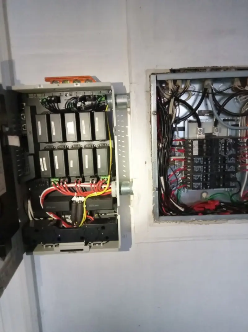 Electrical panel upgrade completed for Security Camera Wiring in Boonville